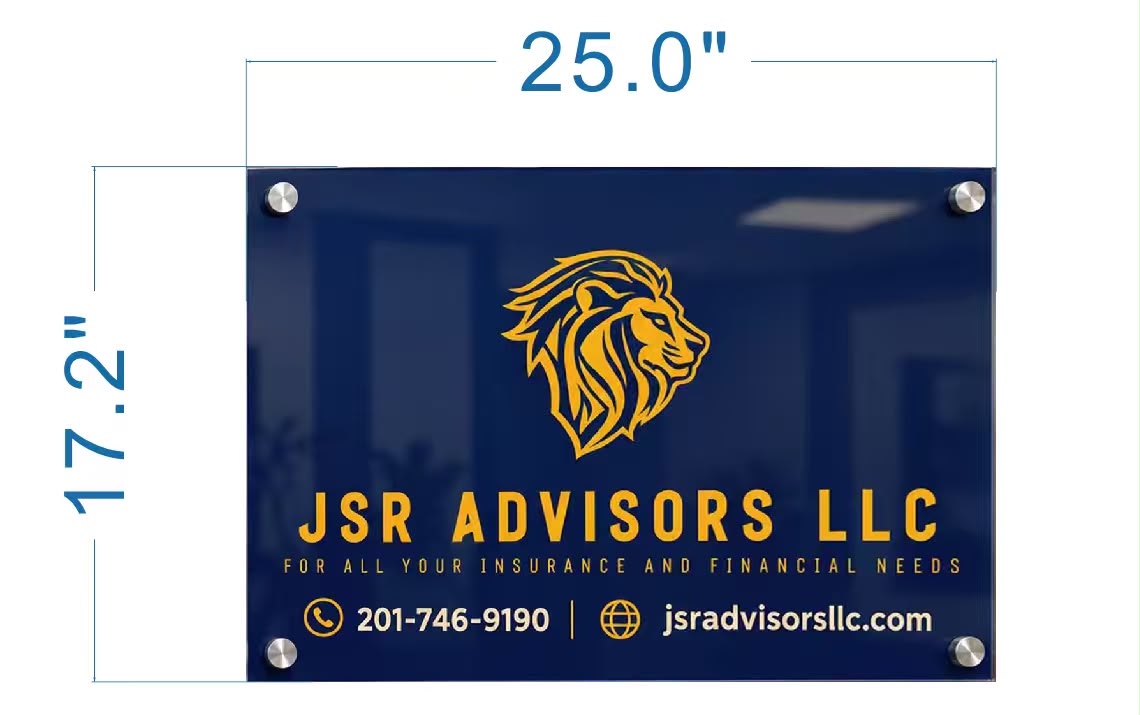 Custom UV Printed Acrylic Plate Sign For Jack Planchard