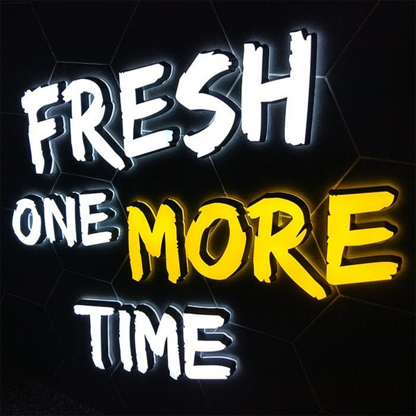 Acrylic Frontlit Backlit Sign