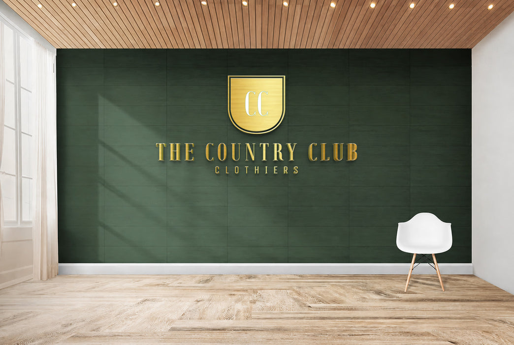 Custom Non Lit Sign For The Country Club Clothiers